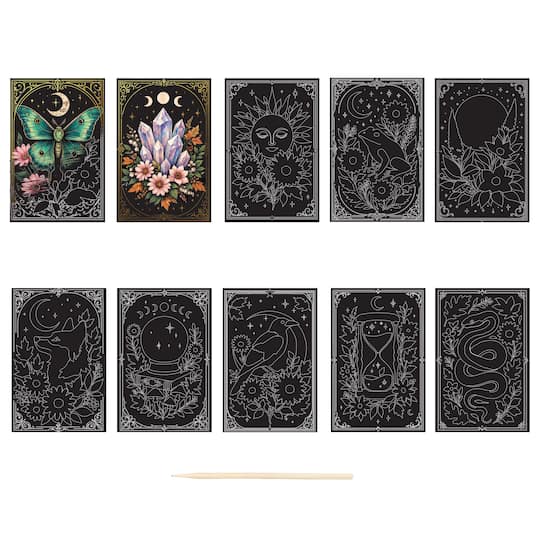 Brea Reese® Mini Moonlit Field Scratch Art Paper Pad